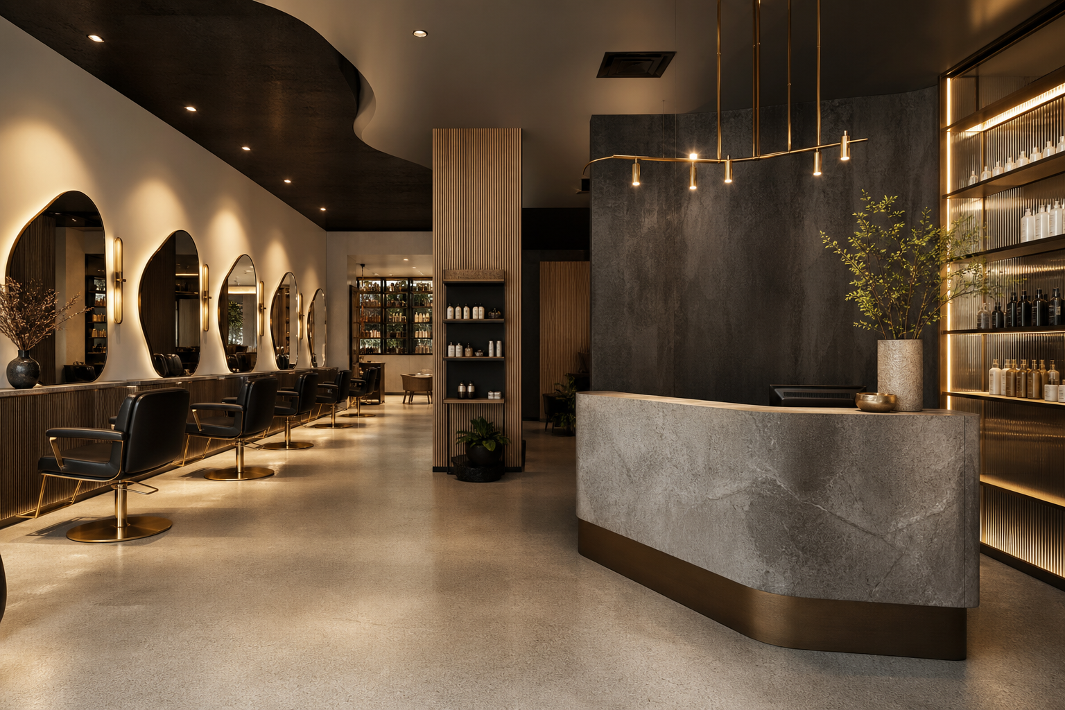 Shop & Cafe Interior Design project